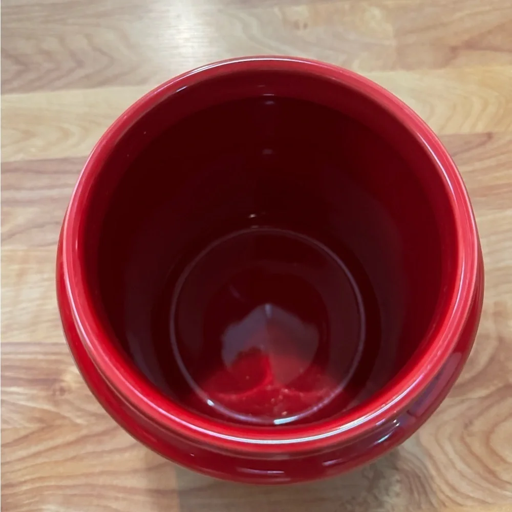Rae Dunn Magenta Happy Howlidays Holidays Red Christmas Dog Treat Canister